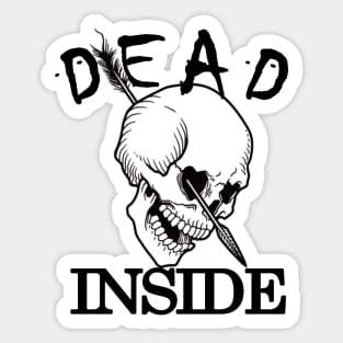 Dead inside skull Sticker